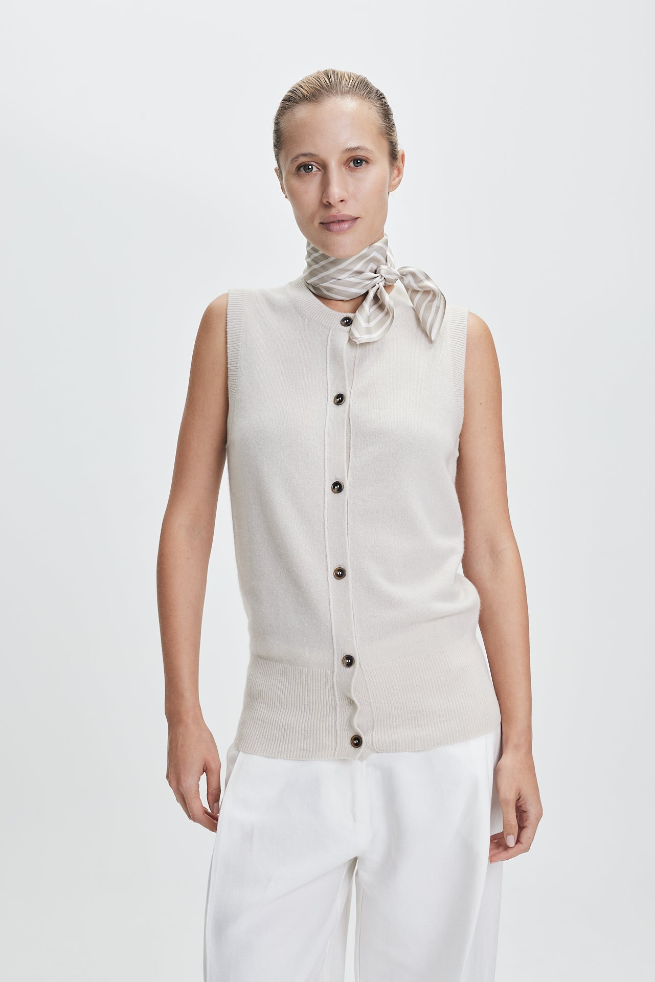 Silk Scarf Squares 70 Vanilla