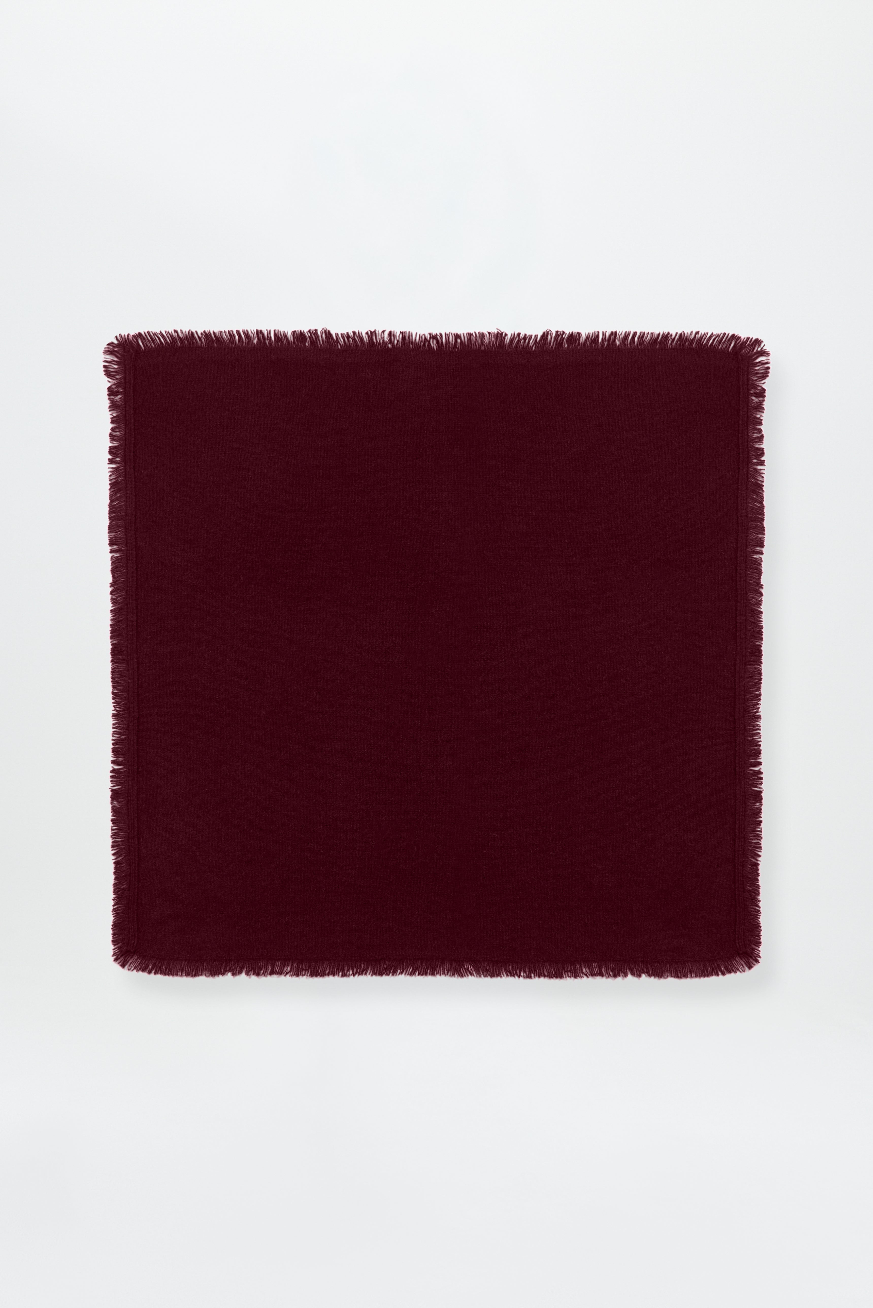 Cashmere Bandana Plain 50 Burgundy