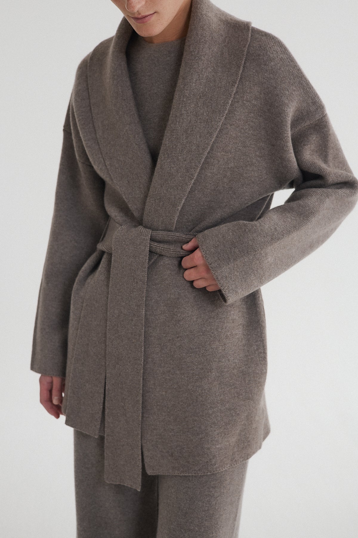 Zita Cardigan Dark Mocha