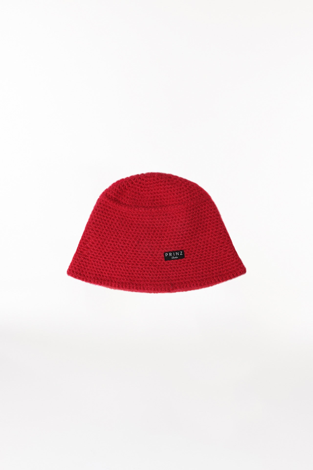 Cashmere Bucket Hat Hand Crochet Red