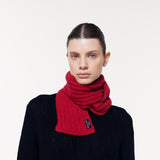Cashmere Short Scarf in Red