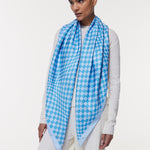 Seidentuch 123x123 Illusion Jeansblau Prinz Berlin Lookbook
