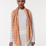 Seidentuch 123x123 Illusion Orange Prinz Berlin Lookbook