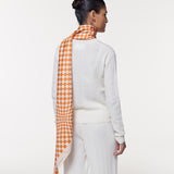 Seidentuch 123x123 Illusion Orange Prinz Berlin Lookbook