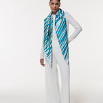 Seidentuch 123x123 Petrol Prinz Berlin Lookbook