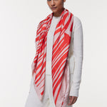 Seidentuch 123x123 Zebra Rot Prinz Berlin Lookbook