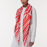 Seidentuch 123x123 Zebra Rot Prinz Berlin Lookbook
