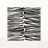 Seidentuch Zebra 123 Schwarz
