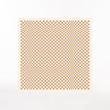 Silk Scarf Illusion in Beige 90x90