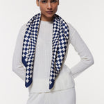 Seidentuch 90x90 Illusion Marine Prinz Berlin Lookbook