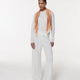 Seidentuch 90x90 Illusion Orange Prinz Berlin Lookbook
