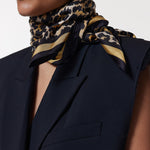 Seidentuch 90x90 Leo Beige Prinz Berlin Lookbook