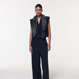 Seidentuch 90x90 Leo Grau Prinz Berlin Lookbook