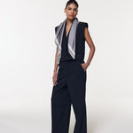 Seidentuch 90x90 Stripes Off-White Prinz Berlin Lookbook