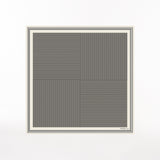 Silk Scarf Stripes in Off-White 90x90