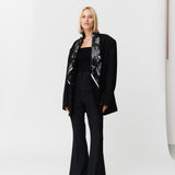 Seidentuch 90x90 Toile Valentine Black Prinz Berlin Lookbook