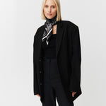 Seidentuch 90x90 Toile Valentine Black Prinz Berlin Lookbook