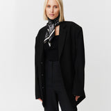 Seidentuch 90x90 Toile Valentine Black Prinz Berlin Lookbook