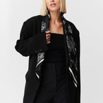 Seidentuch 90x90 Toile Valentine Black Prinz Berlin Lookbook