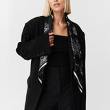 Seidentuch 90x90 Toile Valentine Black Prinz Berlin Lookbook