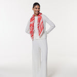 Seidentuch 90x90 Zebra Rot Prinz Berlin Lookbook