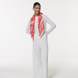 Seidentuch 90x90 Zebra Rot Prinz Berlin Lookbook