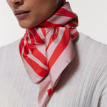 Seidentuch 90x90 Zebra Rot Prinz Berlin Lookbook