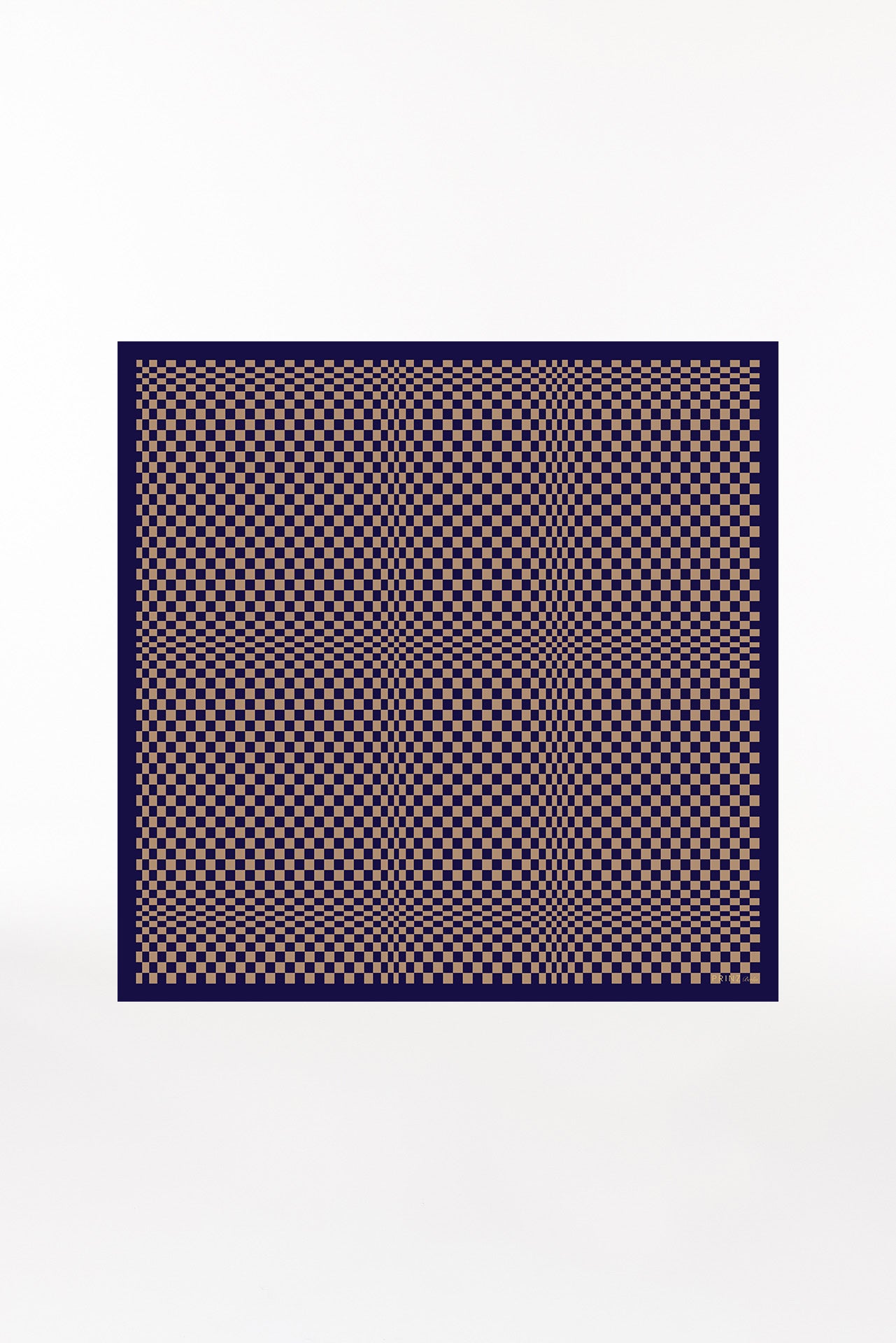 Seidentuch 123x123 Illusion Dunkelblau Prinz Berlin Produktbild