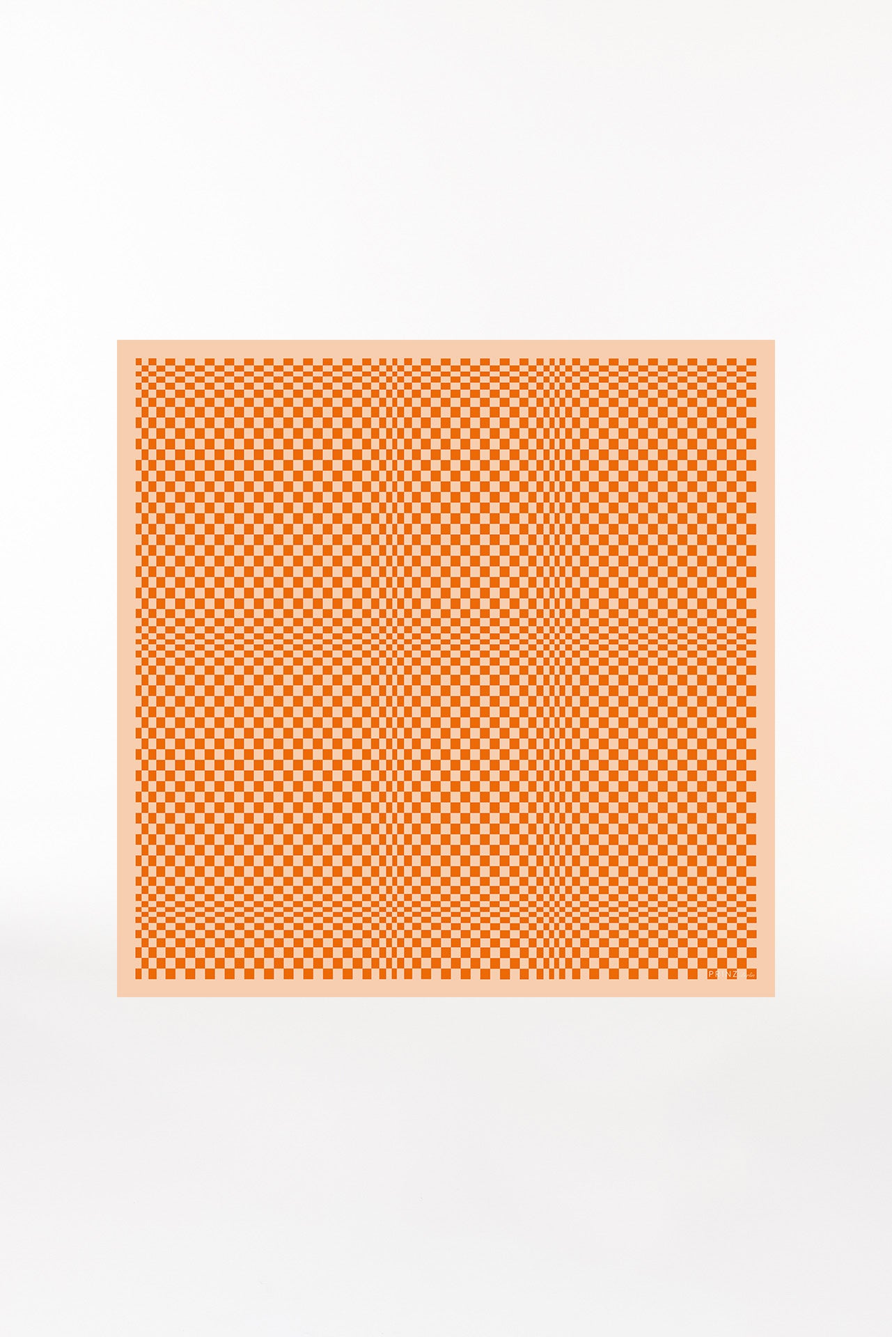 Seidentuch 123x123 Illusion Orange Prinz Berlin Produktbild