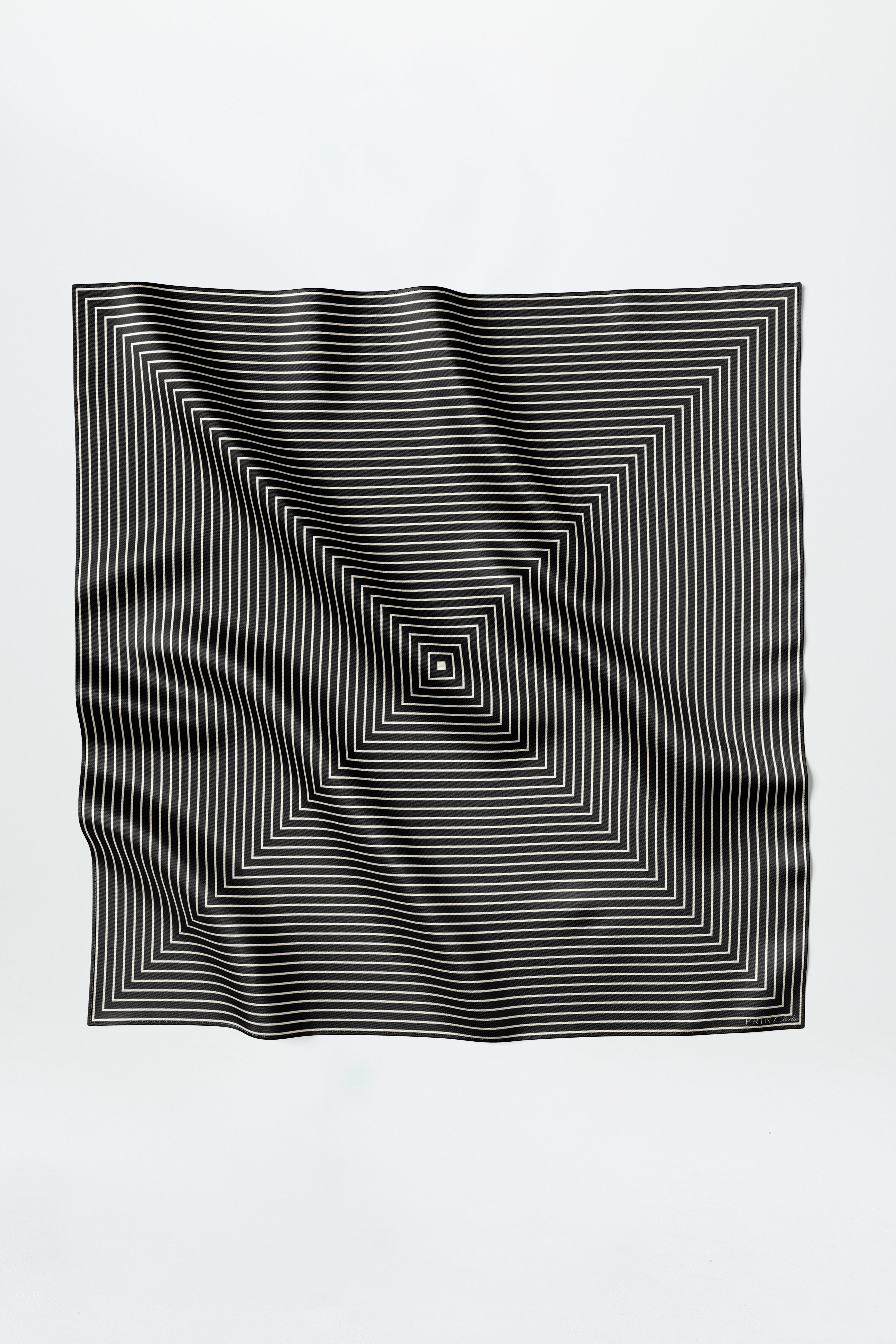 Silk Scarf Squares 123 Black