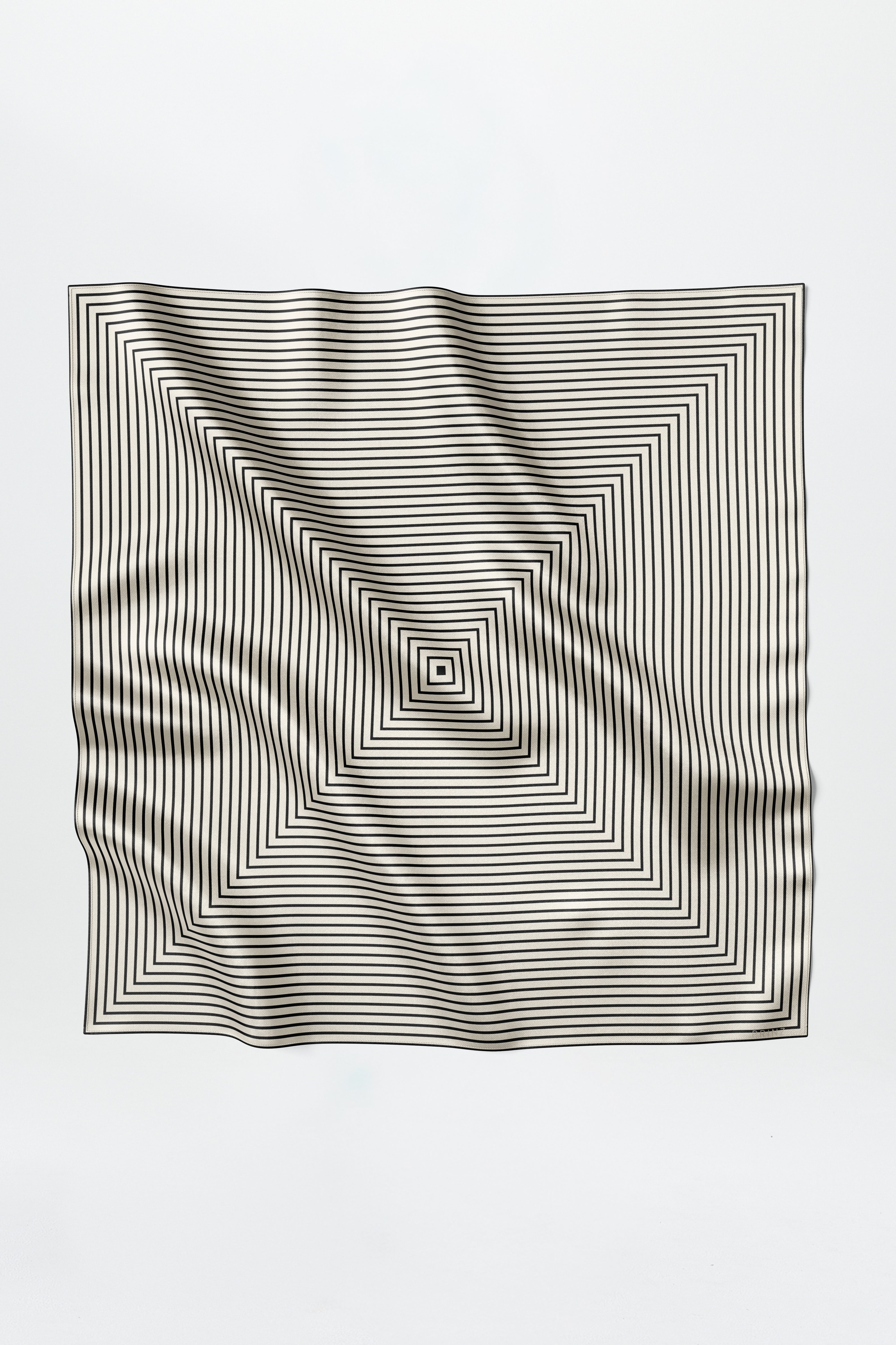 Silk Scarf Squares 123 Off-White