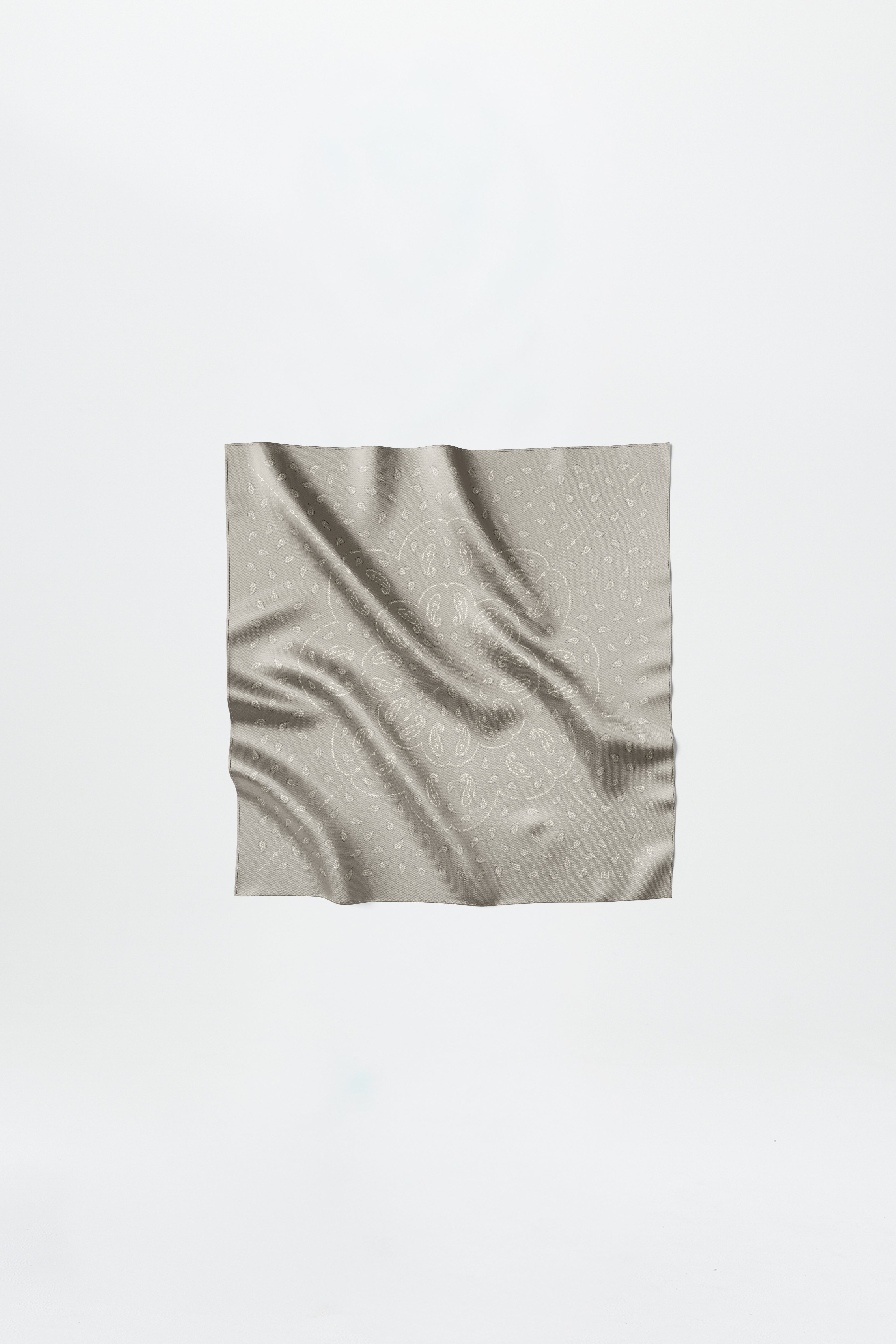 Silk Scarf Paisley 50 Vanilla