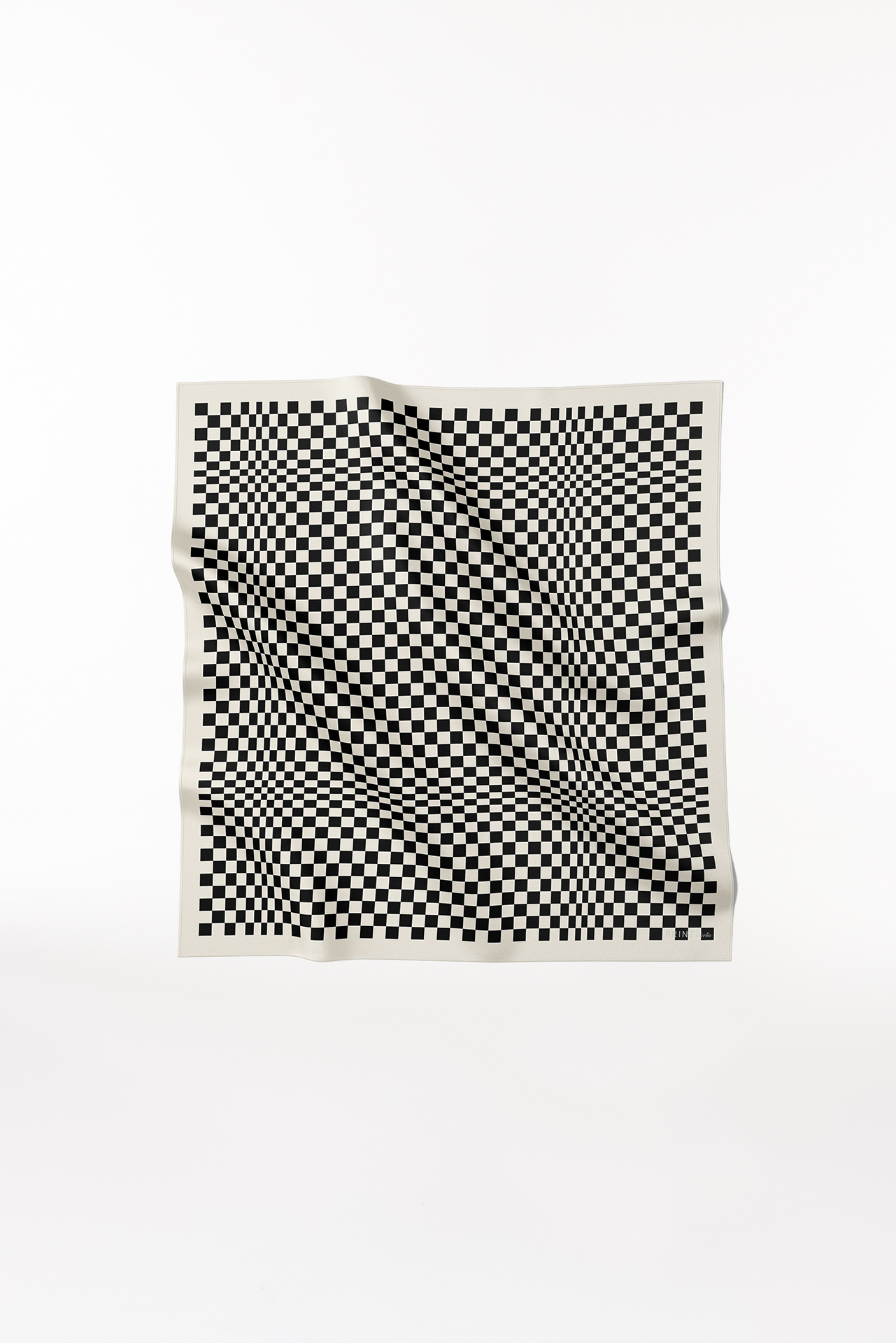 Seidentuch Illusion 90 Schwarz
