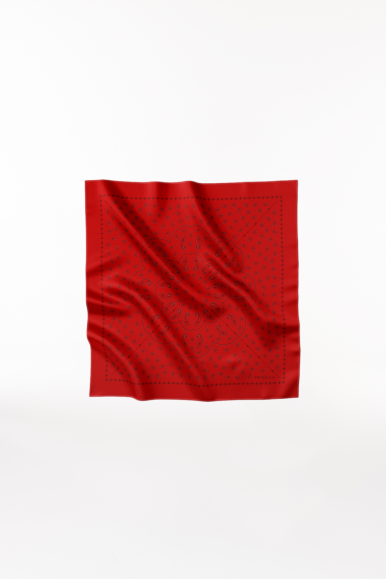 Seidentuch Paisley 70 Rot