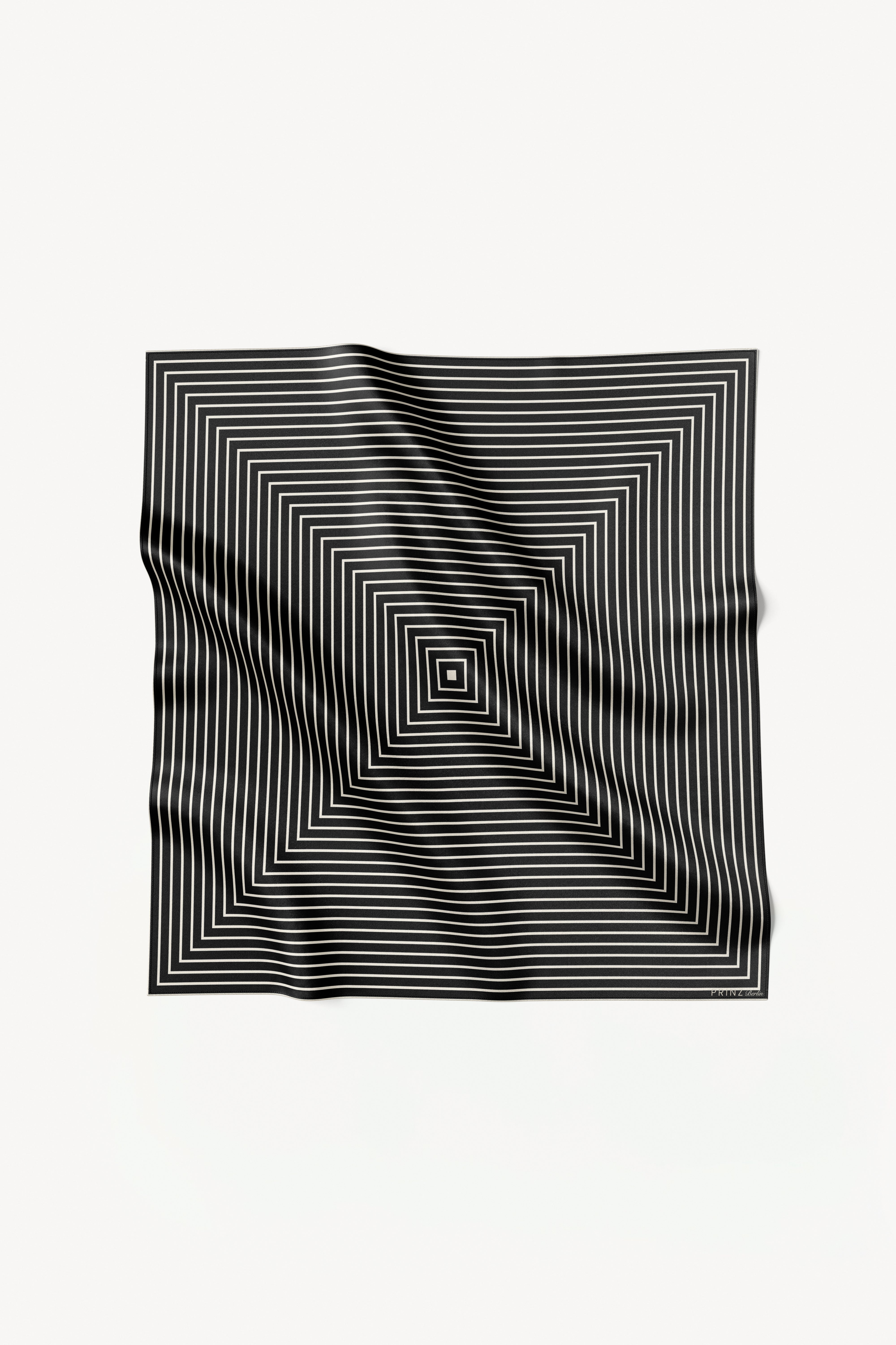 Silk Scarf Squares 90 Black