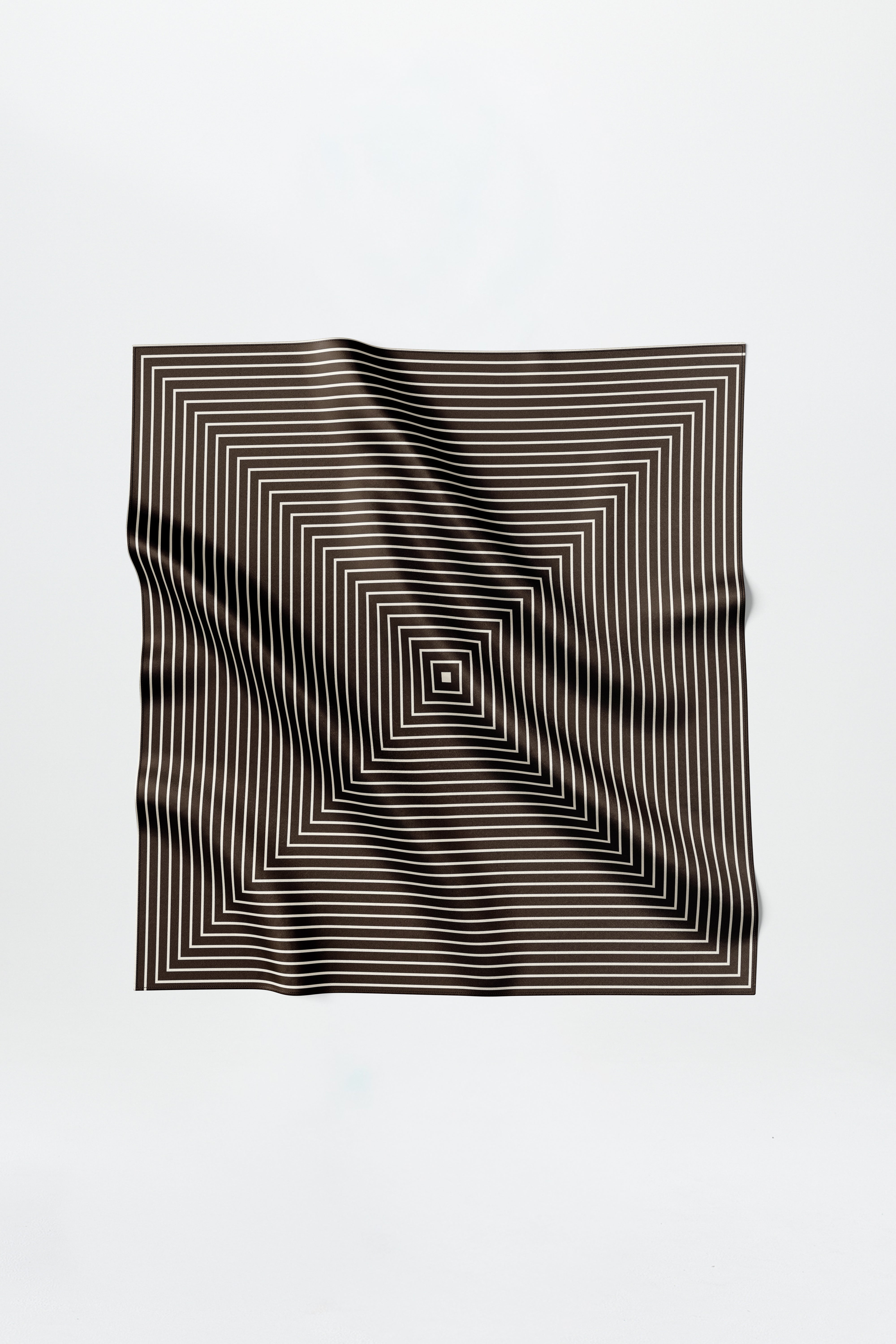 Silk Scarf Squares 90 Chocolate