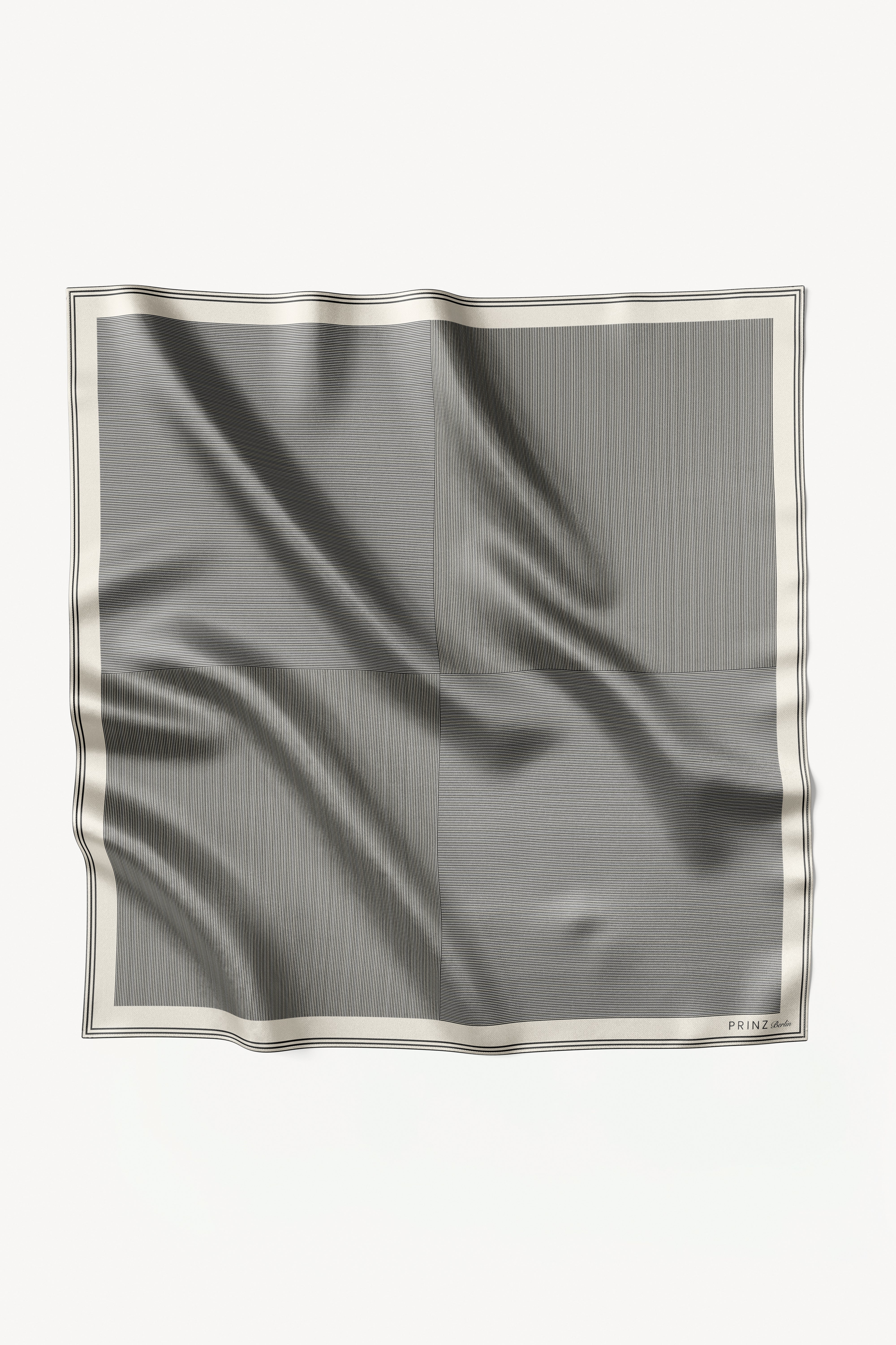 Silk Scarf Stripes 123 Off-White