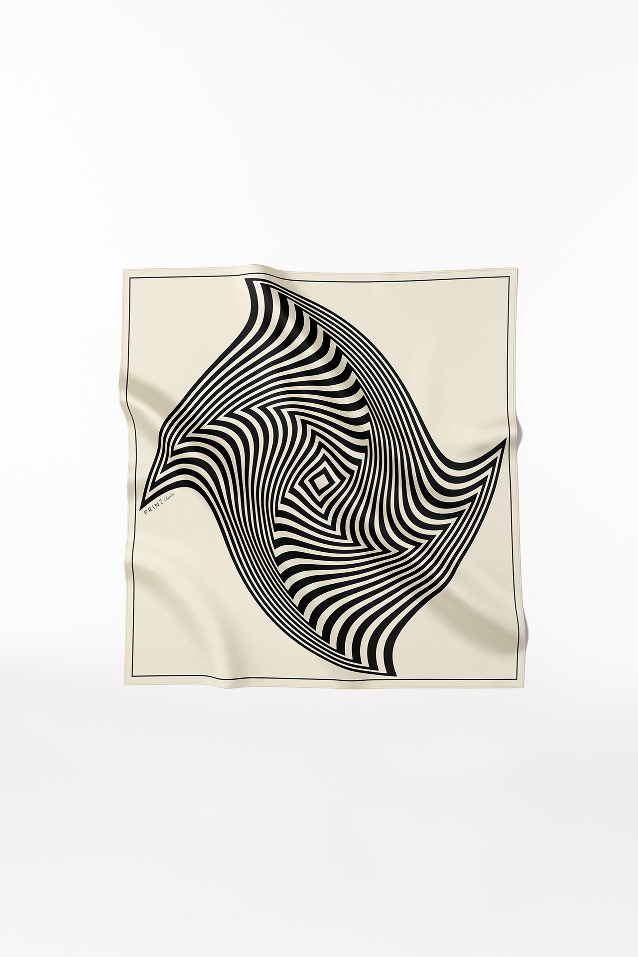 Seidentuch Swirl 90 Off-White