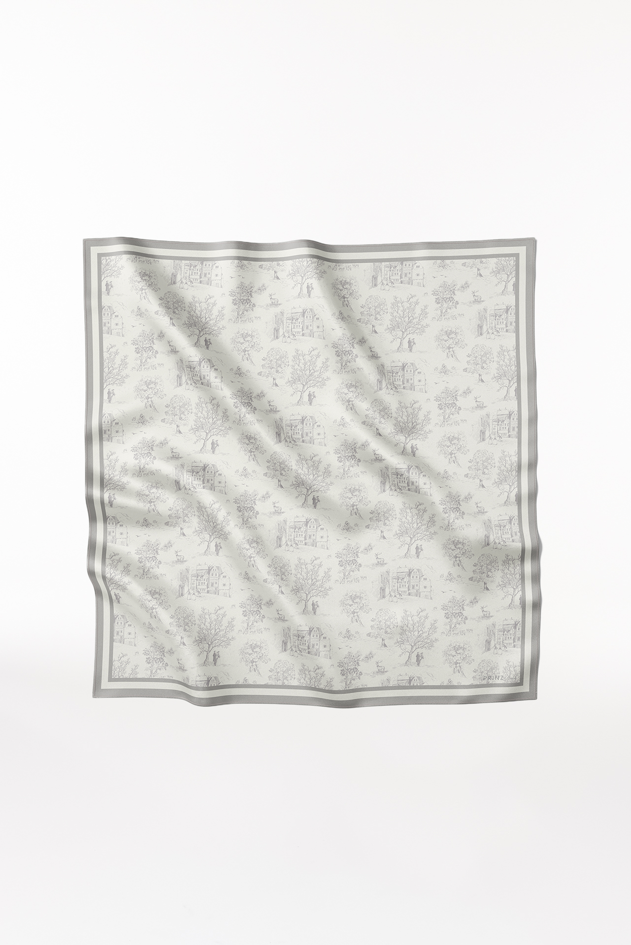 Seidentuch Toile Valentine 123 Grau