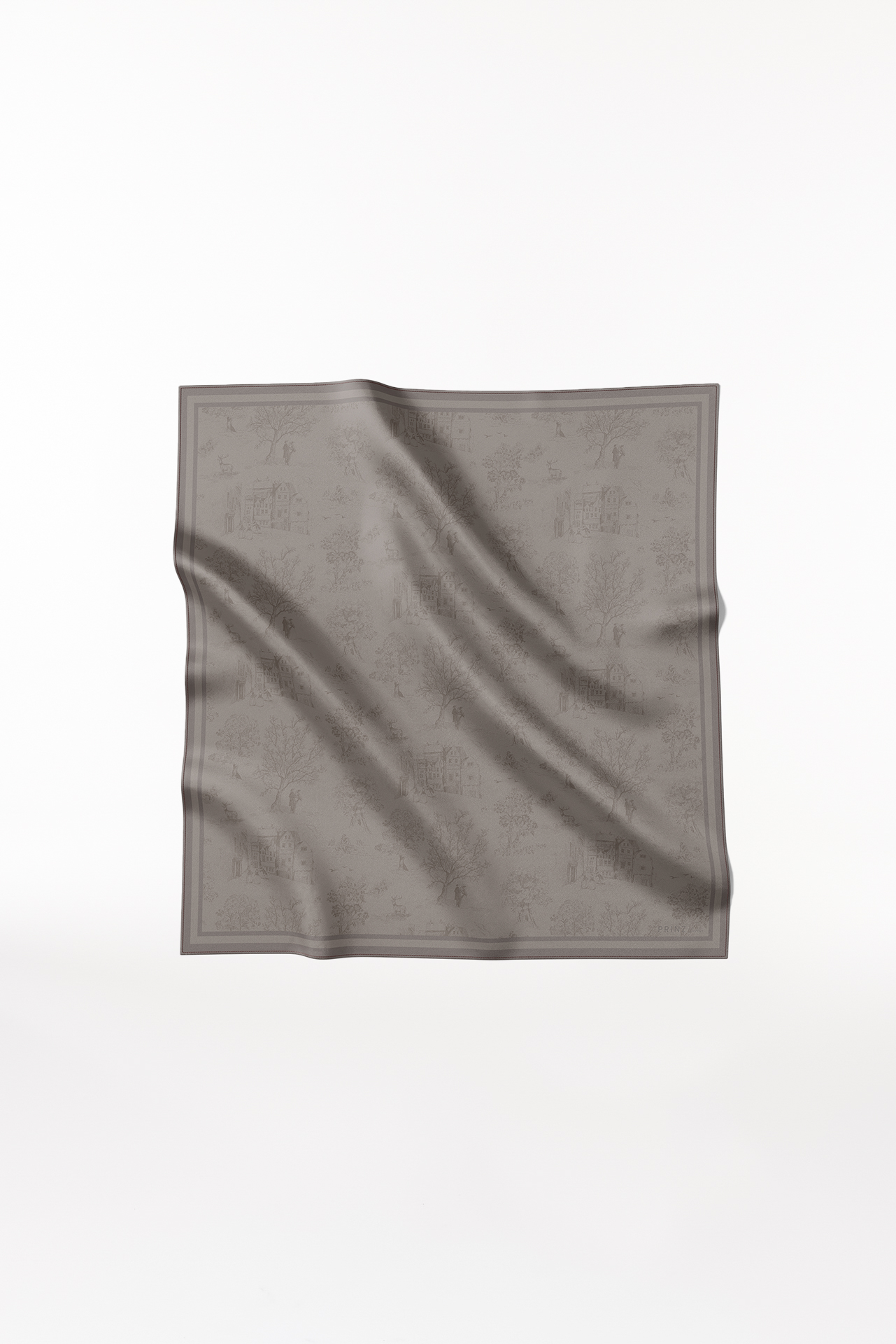Seidentuch Toile Valentine 90 Taupe