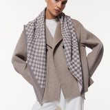 Cashmere Triangle Scarf in Taupe