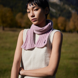 Short cashmere scarf in Pink