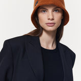 Karamell Bucket Hat Damen aus Kaschmir Prinz Berlin