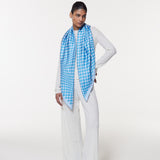 Seidentuch 123x123 Illusion Jeansblau Prinz Berlin Lookbook