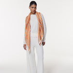 Seidentuch 123x123 Illusion Orange Prinz Berlin Lookbook
