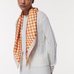 Seidentuch 90x90 Illusion Orange Prinz Berlin Lookbook