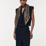 Seidentuch 90x90 Leo Beige Prinz Berlin Lookbook